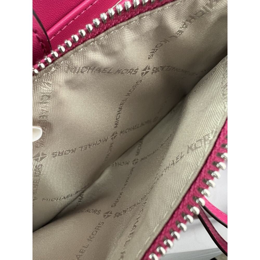 MK Set NWOT Jaycee Ombre Backpack & Jet Set Large Wristlet Dragonfruit Pink $766 - Picture 14 of 16